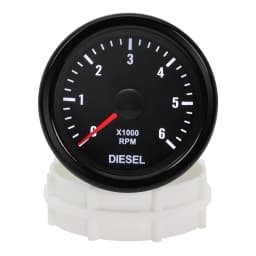 52mm Car Tachometer Gauge 0-6000 RPM Tacho Meter With White Backlight For 1-20 Cylindera For Diesel Engine Car 12V Customized