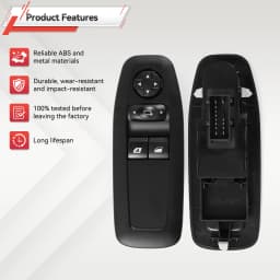 Window Glass Lifter Control Master Switch Panel Without Folding Fits For Peugeot 208 2008 3008 5008 2018 96751127ZD 96751120ZD