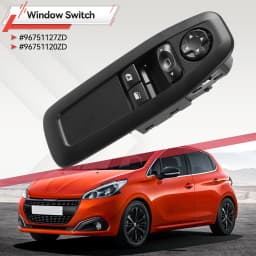 Window Glass Lifter Control Master Switch Panel Without Folding Fits For Peugeot 208 2008 3008 5008 2018 96751127ZD 96751120ZD