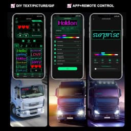 2PCS Car Eyes LED Display Animated Devil LED Eyes Truck Car Window LED Eyes Flexible LED Display Screen Panel For Windshield