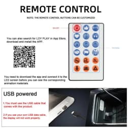 2PCS Car Eyes LED Display Animated Devil LED Eyes Truck Car Window LED Eyes Flexible LED Display Screen Panel For Windshield