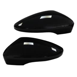 For VW Scirocco III 08-18 Gloss Black Side Wing Door Rearview Mirror Cover Caps Housing Fits Passat B7 2010-2014