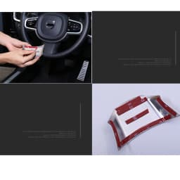 For Volvo S90 XC60 Steering Wheel Ring XC90 V90 S60 V60 Trim Frame Volvo Interior Modified ABS