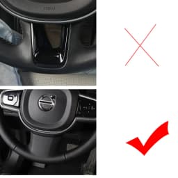 For Volvo S90 XC60 Steering Wheel Ring XC90 V90 S60 V60 Trim Frame Volvo Interior Modified ABS