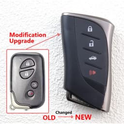 Upgrade Car Key Shell for Lexus GS430 GS300 LS460 GS450h GS350 ES350 RX450H GX460 CT200 LS600h IS350 IS250 LX570 RX350 HS250h