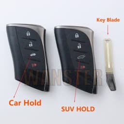 Upgrade Car Key Shell for Lexus GS430 GS300 LS460 GS450h GS350 ES350 RX450H GX460 CT200 LS600h IS350 IS250 LX570 RX350 HS250h