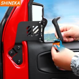 SHINEKA Car Front Door Side Water Cup Drink Holder Phone Bracket For Jeep Wrangler JL 2018 Up For Jeep Gladiator JT 2018 Up