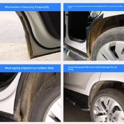 For Toyota RAV4 XA50 2019 2020~2022 RAV 4 Hybrid 2pcs Car Rear Wheel Anti-splash Mud Flaps Lining Mudguards Exterior Accessories
