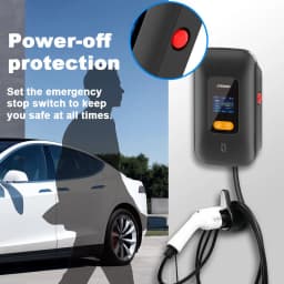 IPENGEN Type1 EV Charger Station 32A 40A 50A EVSE Wallbox APP Function 7.6KW 9.6KW 12KW Charging Station Electric Vehicle Car