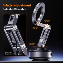 X93 Magnetic Phone Holder Rotating Folding Electric Vacuum Suction Mag Stand For Car Navigation Gym Kitchen Streaming Bracket