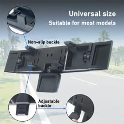 Adjustable Wide-view Rearview Mirror In The Car Wide Angle Panoramic Assisting Interior Clip On Convex Rear View Mirror For Car