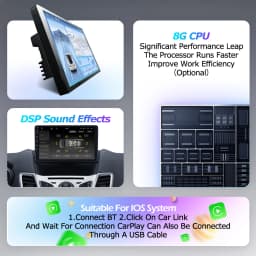 7 ' Android 16 Auto FIAT 500 2007-2015 GPS Navigation Wireless Carplay Car Radio Multimedia Video Player Stereo Autoradio Tools