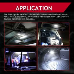 For Jeep Wrangler JK 2007-2018 Roll Bar Cage Mount UTV LED Interior Dome Light Map Courtesy Lighting White Bright Waterproof 12V