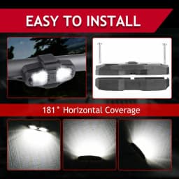 For Jeep Wrangler JK 2007-2018 Roll Bar Cage Mount UTV LED Interior Dome Light Map Courtesy Lighting White Bright Waterproof 12V