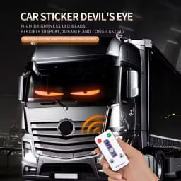 APP 2M Devil‘s Eyes LED Matrix Panel Screen Light Remote Control Animation Display LED Screen Light for Car Truck Windshield