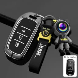 Zinc Alloy Car Key Case for FOTON TUNLAND V7 V9 Car-Styling Remote Cover Shell Keychain Housing Ring Holder Fob Accessories