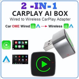 2 in1 Wired to Wireless CarPlay Android Auto Adapter Bluetooth for OEM Car Stereo With USB Dongle Smart Mini Box Plug and Play