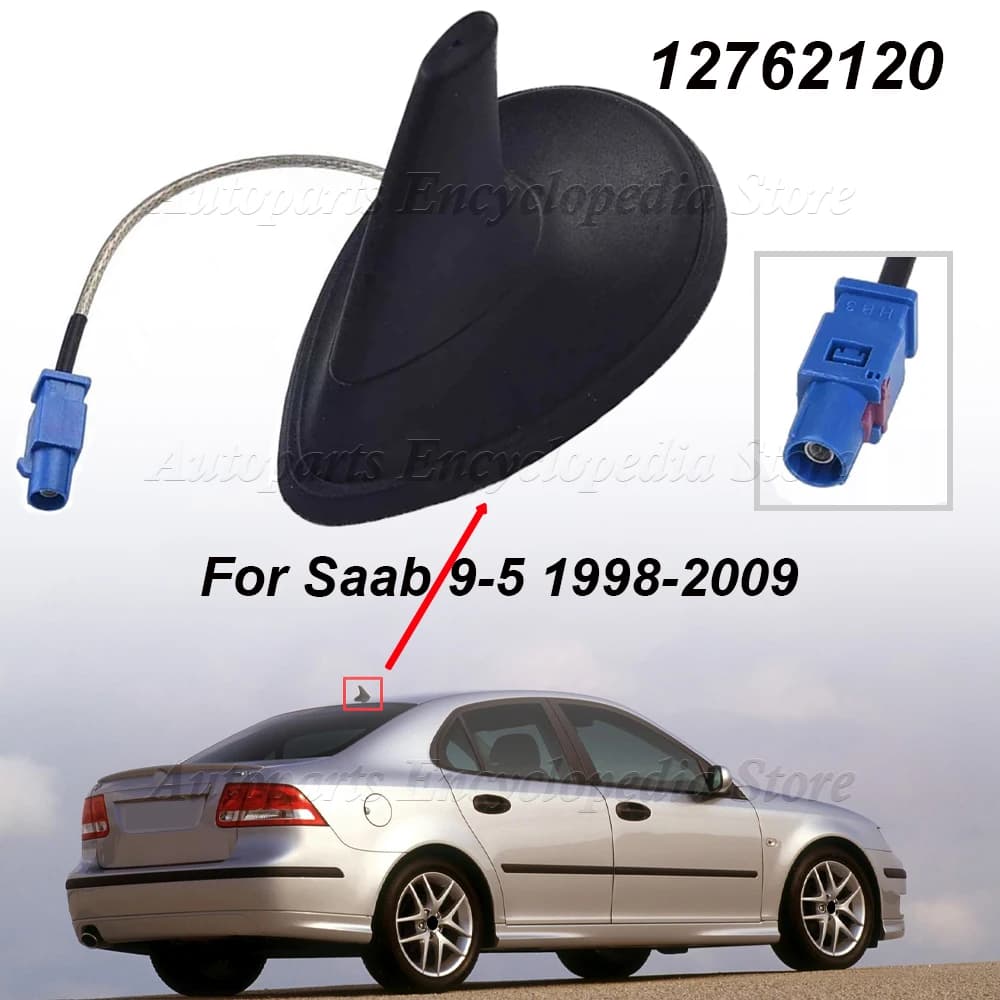 For Saab 9-3 2003-2012 For Saab 9-5 1998-2009 12762120 Shark Fin Sat Nav Roof Antenna Aerial Accessory