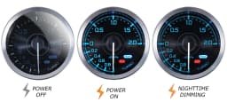 HA 60mm Auto Gauge Standalone Meter 7Color Def I Advance A1 Oil Pressure Turbo Boost EGT Exhaust Temp Tachometer Water Oil Temp