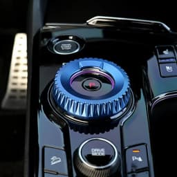 Hot Aluminum Black Red Bule Central Gear Shift Konb Ring Cover Shift Gear Trim For Kia Sportage NQ5 Seltos 2022-2024