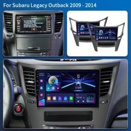 QLED Android 16 For Subaru Outback Impreza Legacy 2009-2014 Car Radio Stereo Multimedia Player GPS Navigation Wireless Carplay