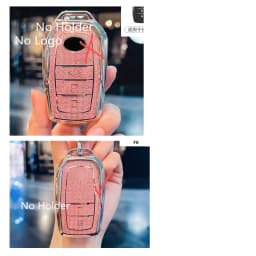 Diamond Pink for Toyota CHR Hilux Fortuner Land Cruiser 200 Camry Corolla Crown RAV4 Highland Remote Car Key Case Cover Fob Bag