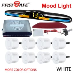 FirstSafe Factory Front and Rear Parking Sensor Kit Mood Light Display System Backup Monitor Detector Assistant 6 8 Radar Sensor