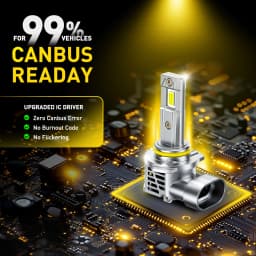 AUXITO 2Pcs 9005 Hb3 LED Headlight Bulbs H1 H4 H7 H13 9006 H8 H11 LED Lamp with Fan Canbus Car Lights 60W 30000LM