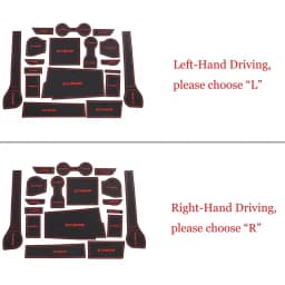 for ISUZU D-MAX 2021 - 2024 PVC Anti-Slip Gate Slot Cup Mat Non-Slip Door Groove Pad Car Interior Accessories