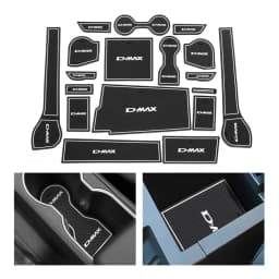 for ISUZU D-MAX 2021 - 2024 PVC Anti-Slip Gate Slot Cup Mat Non-Slip Door Groove Pad Car Interior Accessories