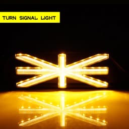 Sequential Amber LED Union Jack Style Front Side Marker Turn Signal Lights For MINI Cooper R55 R56 R57 R58 R59 Fender Flare Lamp
