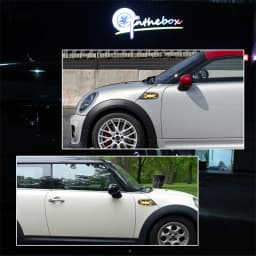 Sequential Amber LED Union Jack Style Front Side Marker Turn Signal Lights For MINI Cooper R55 R56 R57 R58 R59 Fender Flare Lamp