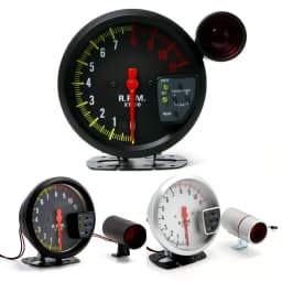 5 Inch RPM Meter Tachometer 11000k With Shift Light Racing Car Gauge 7 Color Backlight 12v For 4 / 6 /8 Cylinder Engine Vehicles