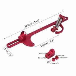 Billet Aluminum Throttle Cable Carburetor Bracket for Holley 4150 & 4160 Series Carburetor Red