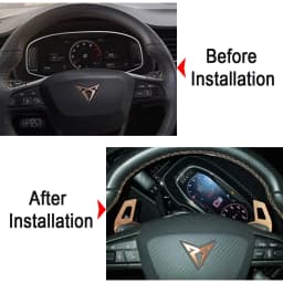 Shift Paddle For Seat Leon FR Cupra Ateca Ibiza 6P Arona Tarraco Alhambra Car Steering Wheel Extension Shifter DSG Gear Stickers