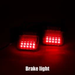 1Set 12V Universal Rear Towing Trailer Tail Light 16 LED 10m Cable 7 Pin Brake Stop License Number Plate Lamp Waterproof Lights