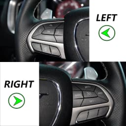 Original 1 SET For 2014-2022 Jeep Cherokee Dodge Challenger Charger Steering Wheel Audio Switch