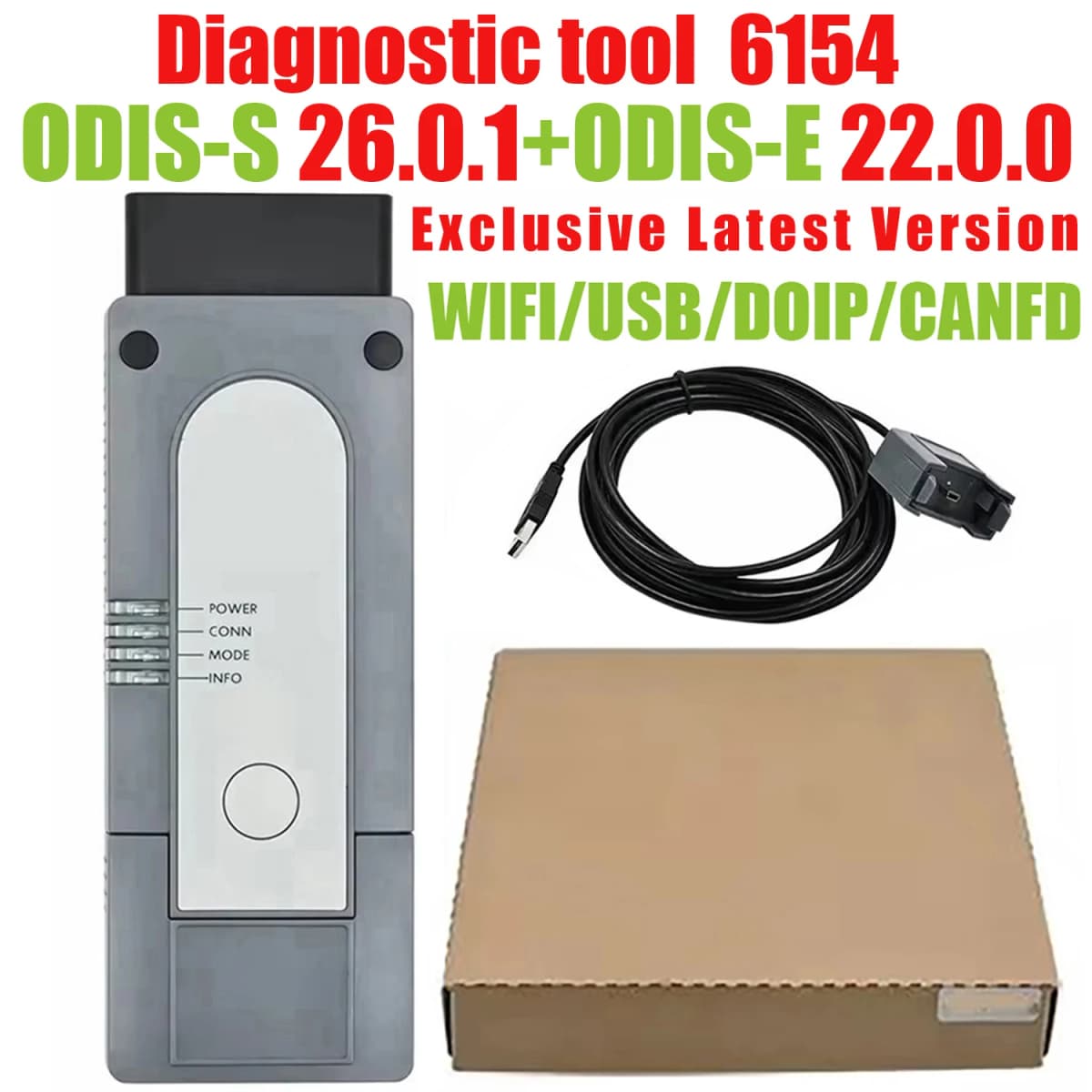 for 6154 WIFI for ODIS Scanner Support CAN FD and DoIP Protocol Car Diagnostic Scanner Full System Diagnostic Programming Tool
