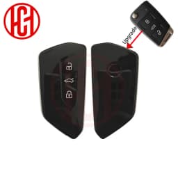 Modified Car Key Shell Case For VW for Volkswagen Golf MK8 Polo Tuguan for Skoda Superb Octavia SEAT MQB Flip Upgrade Card