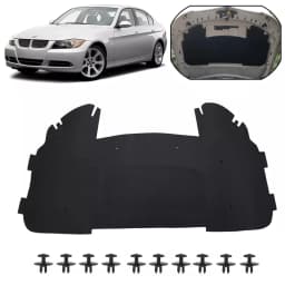 Front Hood Engine Insulation Pad Bonnet Panel Sound Heat Insulation Mat 51487059260 For BMW 3 Series E90 E91 E92 E93 323i 325i