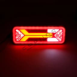 2PCS 12V 24V LED Combination Tail Light Turn Signal Brake Rear Fog Lamp Waterproof For Trailer Truck Reflector Reverse light