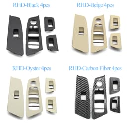 RHD Interior Car Master Door Window Lift Switch Panel Cover Trim For BMW 5 Series M5 G30 G31 F90 525 528 2017 2018 2019 2020