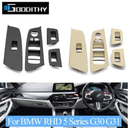 RHD Interior Car Master Door Window Lift Switch Panel Cover Trim For BMW 5 Series M5 G30 G31 F90 525 528 2017 2018 2019 2020