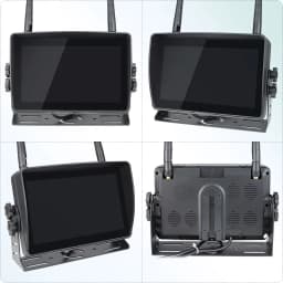7'' AHD Digital Wireless Touch Screen DVR Record IR Night Vision Reverse Backup Camera 4CH WiFi Monitor For Truck/Trailer/Bus/RV