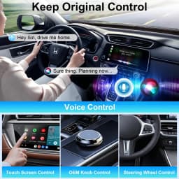 2 in 1 NEW Wireless CarPlay Android Auto Adapter USB Dongle Smart Mini Box Bluetooth Wifi Plug And Play for OEM Car Stereo