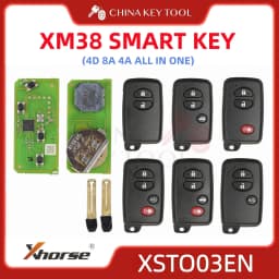Xhorse XM38 Smart Key Remote 4D 8A 4A All in One For Toyota Lexus: XSTO03EN Global Version With Logo