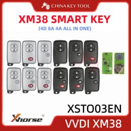 Xhorse XM38 Smart Key Remote 4D 8A 4A All in One For Toyota Lexus: XSTO03EN Global Version With Logo