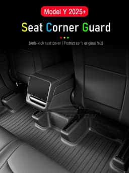For Tesla Model Y Juniper 2025 2026 Under Seat Corner Guard Seat Slide Rails Protector Cover Anti-Kick Decor Car Accessories