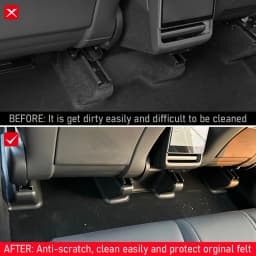 For Tesla Model Y Juniper 2025 2026 Under Seat Corner Guard Seat Slide Rails Protector Cover Anti-Kick Decor Car Accessories