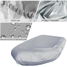 Inflatable Boat Cover V Shape Waterproof Dustproof AntiUV Rain Snow Dinghy Fishing Rubber Boat Marine Boat Universal Kayak Cover